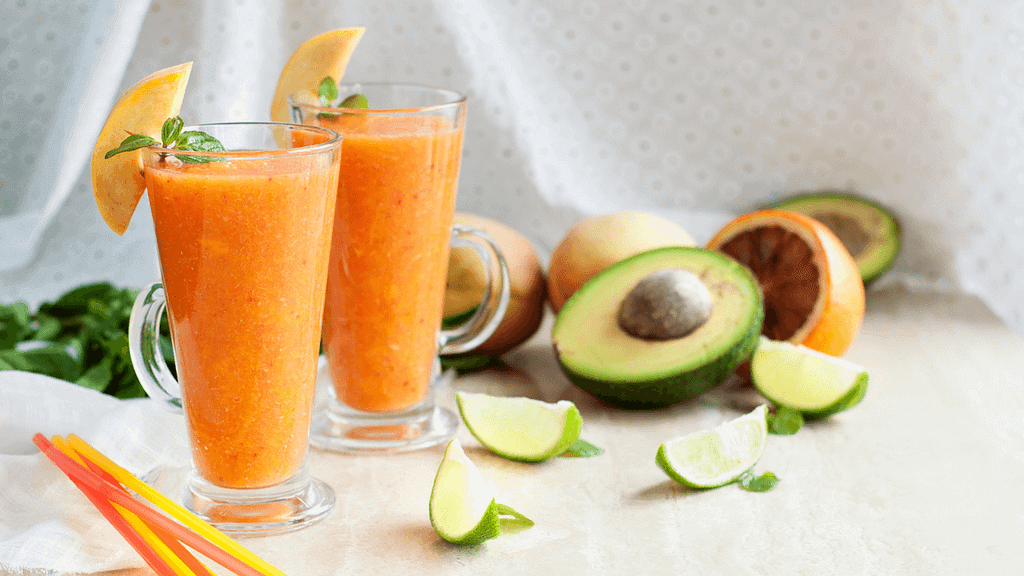 Avocado and Peach Weight Loss Smoothie