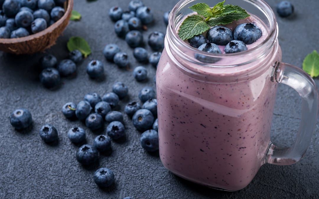 low carb blueberry smoothie
